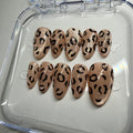 Handmade Cat-Eye Leopard Print Press-on Nails