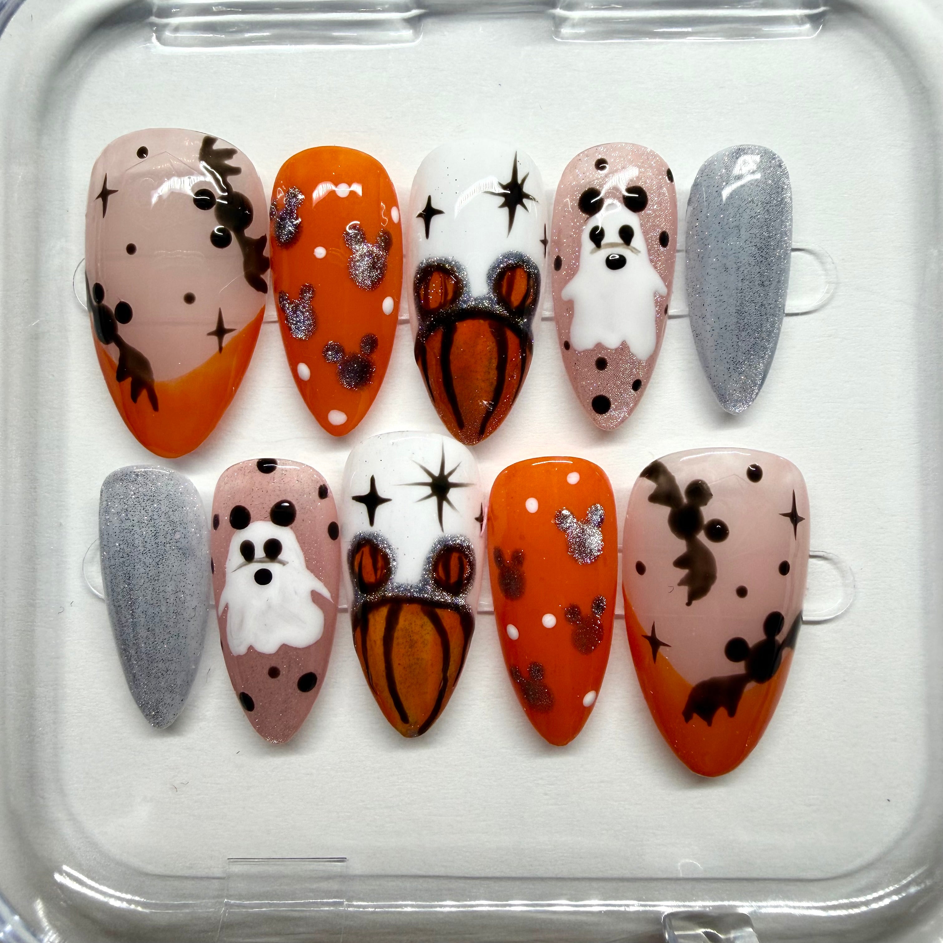 Halloween Mickey Mouse Inspired Press-on Nails