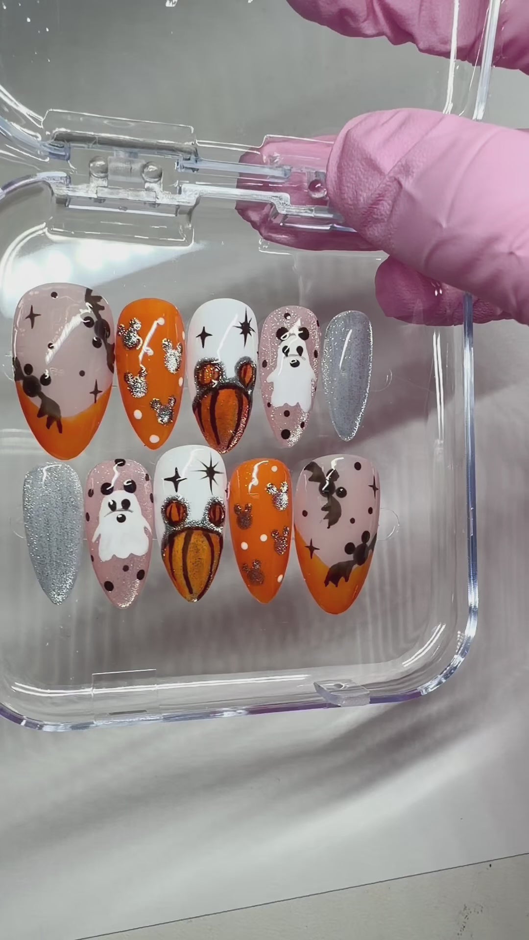 Halloween Mickey Mouse Inspired Press-on Nails